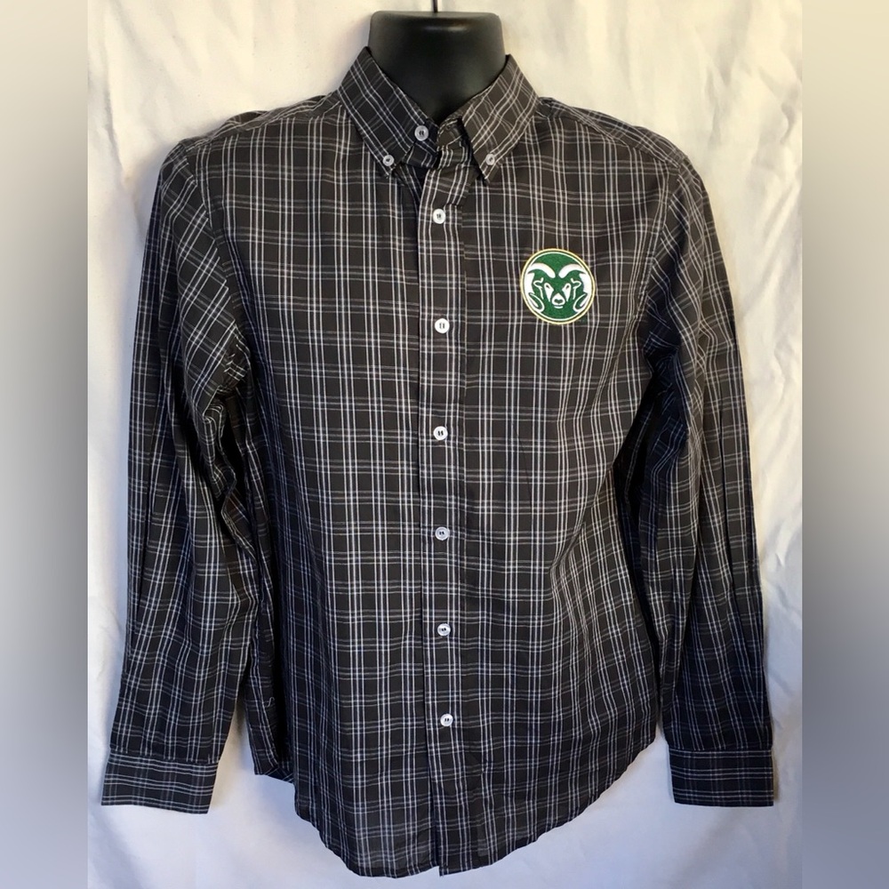 COLORADO STATE UNIVERSITY MENS BUTTON DOWN SIZE S 34/36 NWT
